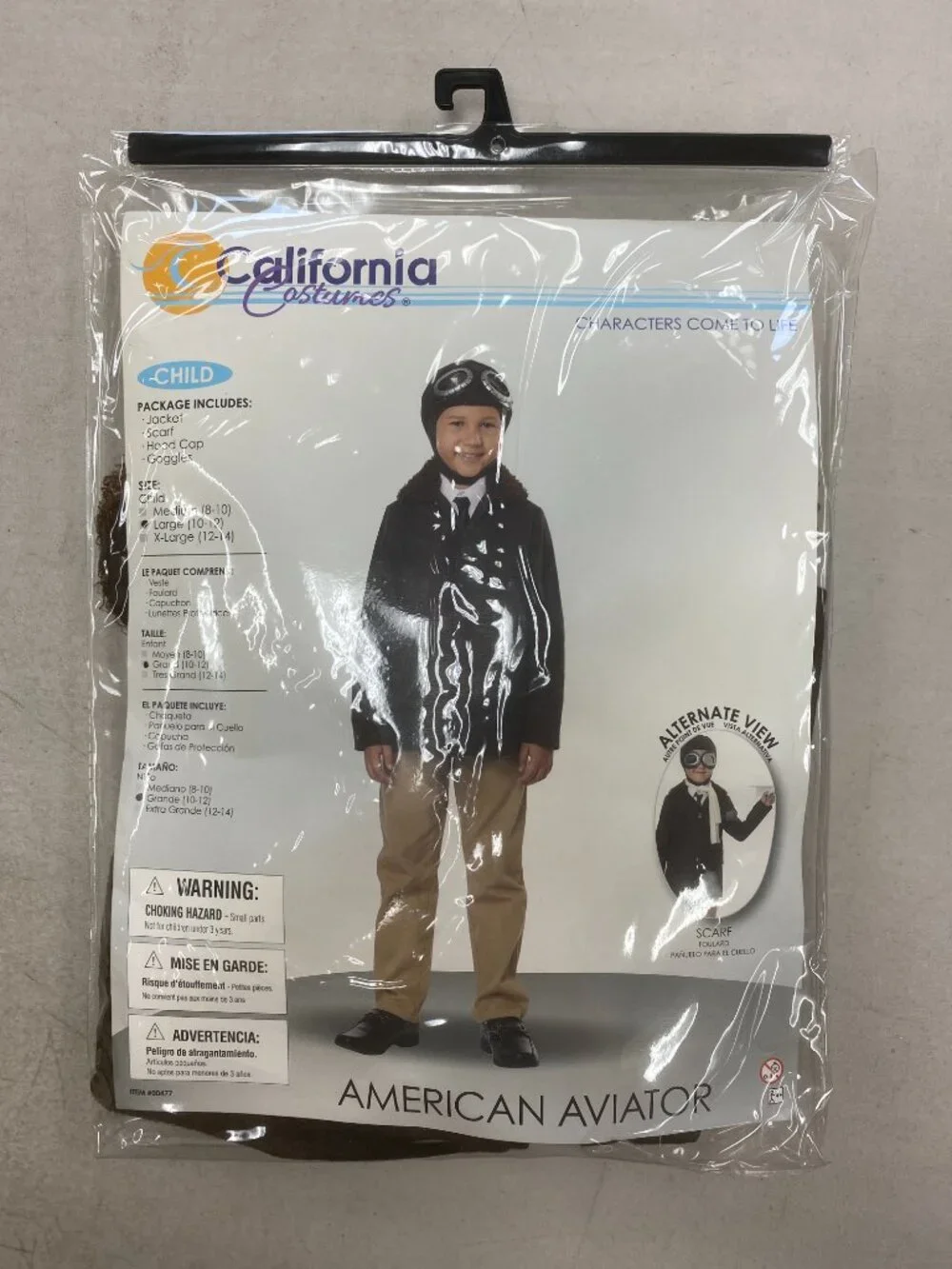 American Aviator Child Costume (Large 10-12)